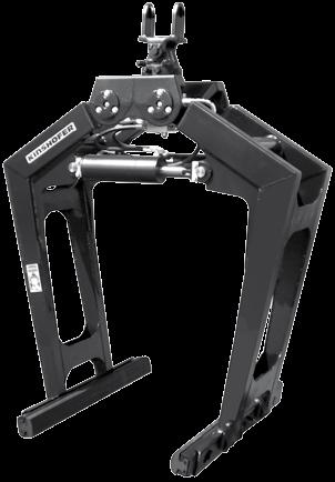 Synchronised function of clamping arms due to sturdy gear-toothed quadrants.