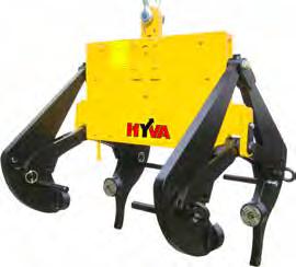 Hyva Barrier Lifter Hyva : H 932MB H 932MB-6 / 10 e 141-158 121-135 H 932MB H 932MB-12 / 14 The H 932MB barrier lifter is a mechanical grapple for fast and convenient handling of concrete barriers