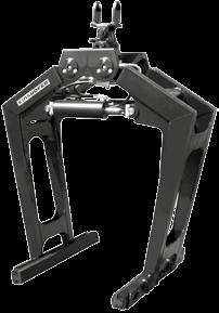 KM 331 Brick Stack Grapple - scissor grab The robust brick stack grapple KM 331 handles loads up to 2000 kg. Fixed plunge depth with pivot clamping arms - hydraulically operated.