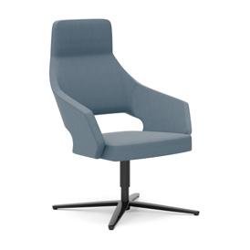 FLIRT NOTES: Mid and high back models. Swivel base model features auto-return as standard. Fixed seat only. Metal frame available in standard and premium finish selections. SPECIFY: 1. Model number 2.