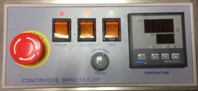 Operation Figure 9. Control Panel of CBS-880 1. Switch the circuit breaker (Figure 44, Item #7) to the "On" position. 2. Turn Power, Heater, and Fan switches to the On position.