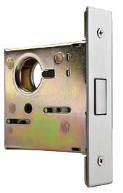 QML 100 : Grade 1 Heavy-Duty Mortise Deadlocks Functions ANSI Description Case Qty MECHANICAL LOCKS QML180 Single Cylinder E06071 Deadbolt operated by key from outside and by turn from inside.