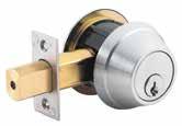 QDB 200 : Grade 2 Standard-Duty Auxiliary Deadbolts Performance Features Tested to meet Grade 2 specification of 150,000 cycles. Full 1" (25.