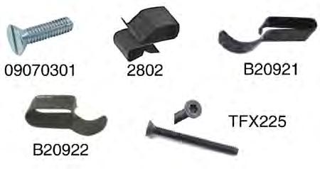 Countersunk Flat Screw 1/4-20in Al-Ko 2802 Frame Metal Clip ---- Cequent B20921 Frame Clip