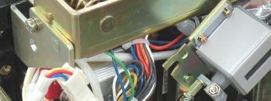 8) Unscrew relay base mounting screws A and B, raise the relay base to unlatch from other parts, remove the