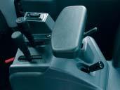 New and easy-to-use joystick steering (option) A new Joystick steering system is available as optional equipment, and ensures that steering can be wrist operated easily and conveniently in loading