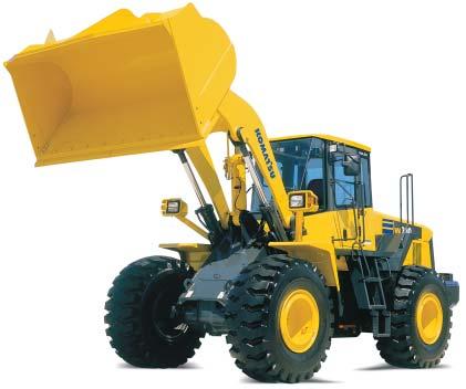 WHEEL LOADER WA380-5 Excellent stability and manoeuvrability With a tread width of 2.160 mm and a long wheelbase of 3.