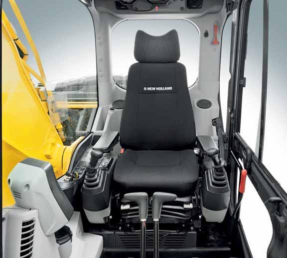 WELCOME ON BOARD EVOLUTION IN COMFORT The spacious EVO cab is designed to maximise the operator s comfort and performance.