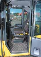 W HEEL LOADER THE SPACECAB Perfect driving convenience and the best all-round visibility The cabin is the largest in its class and offers you unparalleled driving convenience comparable to that of a