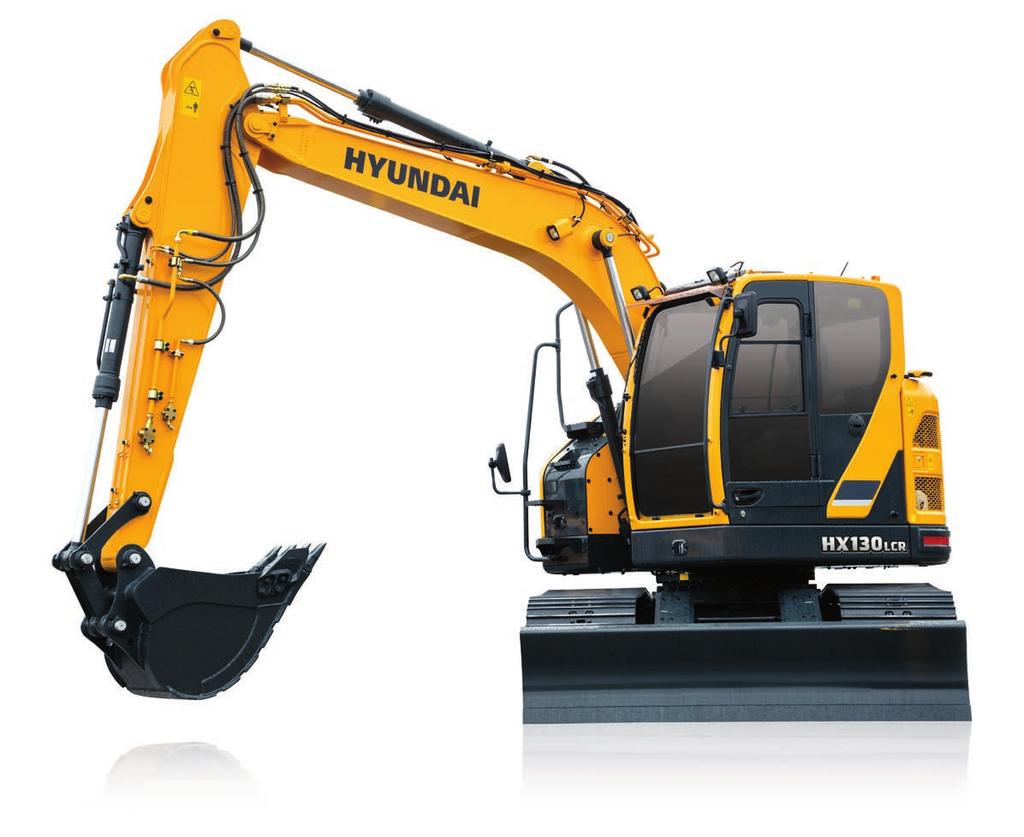 COMPACT-RADIUS EXCAVATORS Hyundai delivers tomorrow s edge today. Our HX series compact-radius excavators answer your needs for speed, precision, power and performance.