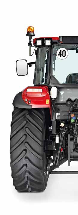 HYDRAULICS RELIABLE HEAVY LIFTER Farmall 85 C, 95 C, 105 C and 115 C tractors come with electronic hitch control and lower-link sensors.