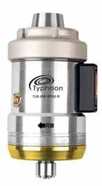 9/28 TYPHOON spindles are available in three versions. Each one covers a specific range of diameters and speeds for a wide range of workpiece materials and machine tools.