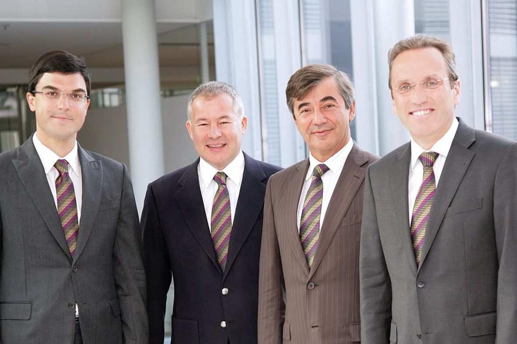 The management team of ENGEL Holding GmbH from left to right: Stefan Engleder (CTO), Gotthard