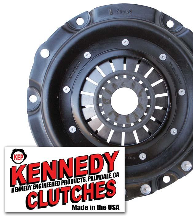Kennedy Clutches The all-new Kennedy Racing Clutch series offers you a proven design with less flex and more grabbing power. You'll get less clutch pedal travel and crisper shifts.