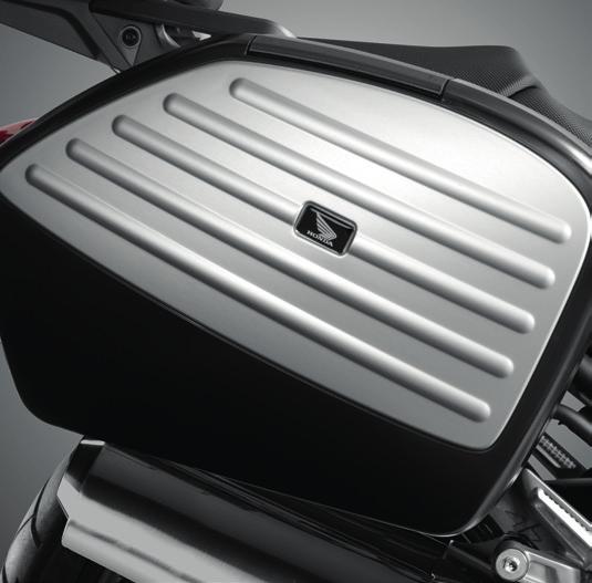 look fully integrated on the NC750X. Pannier Stay Kit and Pannier Support Stay Kit included.