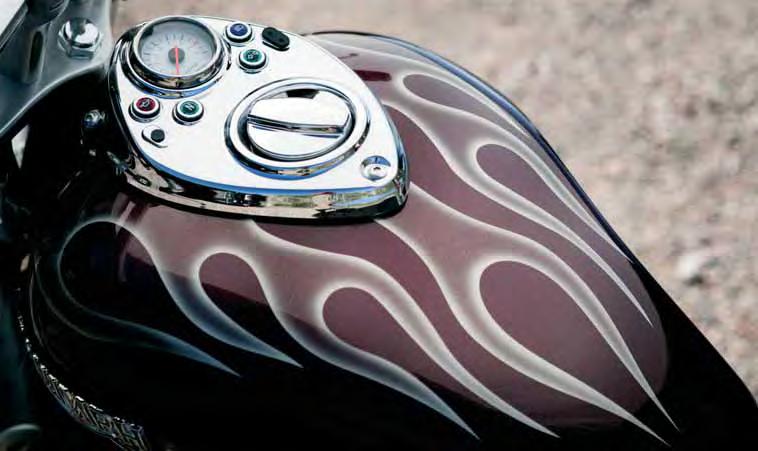 Flames custom paint 20 Cruisers Hot paint jobs Your tank and front mudguard individually customised with a hand-painted,