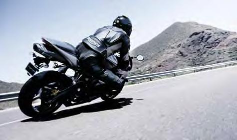 Fully accessorised bikes are driven thousands of miles by Triumph test riders on road, off road, in all types of weathers, in the UK and