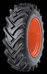 Robust industrial tread pattern with excellent traction properties.