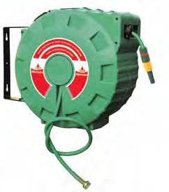 00 INC WP1290 Large Capacity Water Hose Reel Stores and retrieves up to 30m x 12mm ID hose 3/4 BSP (m) inlet and outlet threads Durable impact and weather resistant
