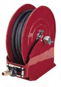 8080-F 8080-G Alemite Heavy Duty Hose Reels Suitable for use with oil, air and water Sealed spring cassette Sealed and plated bearings Narrow width Easy and quick mounting Lifetime warranty on the