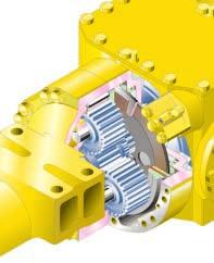 The parking brake is also an adjustment-free, wet multi-disc for high reliability and long life.
