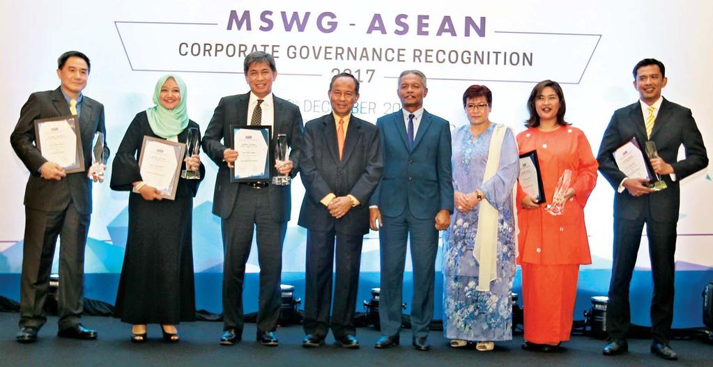 Recognising the best in corporate governance The MSWG-ASEAN Corporate Governance Recognition awards saw its biggest attendance yet with over 780 people filling the Grand Ballroom in The Majestic