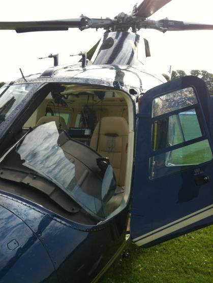 Helicopter serious incident due to bird strike 5th July 2011-A109C left windshield shattered by a Herring Gull (aw. 1.1kg/2.4lbs) impact.