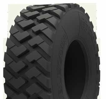 SMALL REM-1 (G-2) GRADER All-purpose tread design provides exceptional off-the-road traction and even wear Wide footprint offers excellent flotation and smooth ride off-the-road SINGLE / PRESSURE