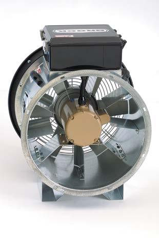 BROCK GUARDIAN SERIES FANS AXIAL FANS The BROCK Aeration System product line offers: Economical GUARDIAN Series Vane Axial Aeration Fans with high airflows at low