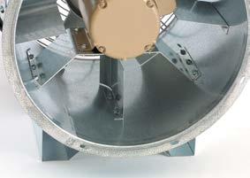 Recommended and optional BROCK Axial Wrap- Around and Bolted Fan Transitions to optimize airflow into the grain.