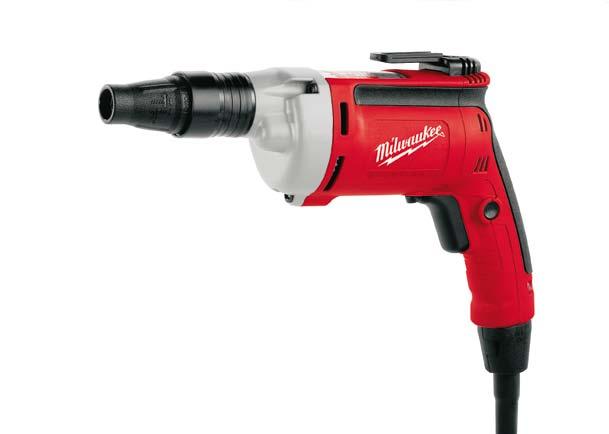 TKSE 2500 Q Tech gun for self drilling screws DWSE 4000 Q Drywall screwdriver Metal gearbox for exact seating of bearings and gears Quiet snap-action clutch Very easy to remove snap-on depth setting