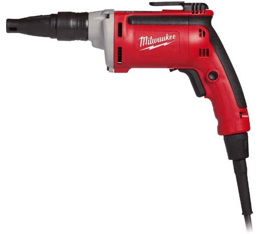 snap-on depth setting nose Soft grip Supplied with a bit holder, Philips No. 2, belt clip and 4 m QUIK-LOK cable TKSE 2500 Q Power input (W) 725 No load speed (rpm) 0-2500 Wood screws to (mm) 6 Max.