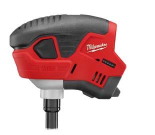 M12 CC M12 CordLESS CaBLE CUttEr C12 pn M12 palm nailer Professional capacity Ø32 mm - powerful jaws cut effortlessly through large cable REDLINK overload protection electronics in tool and battery