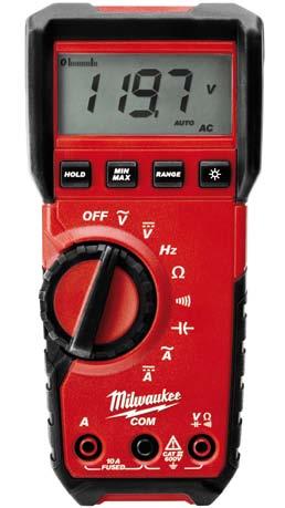 2216-40 Light commercial multimeter 2217-40 Digital multimeter TRMS always guarantees accurate readings CAT III 600 V for increased safety Rugged over-moulding increases durability and user grip Side