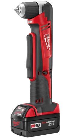 C18 RAD M18 right angle drill HD18 PXP M18 cordless Q&E expansion tool Optimised performance: 1500 rpm at 20 Nm REDLINK overload protection electronics in tool and battery pack deliver best in class