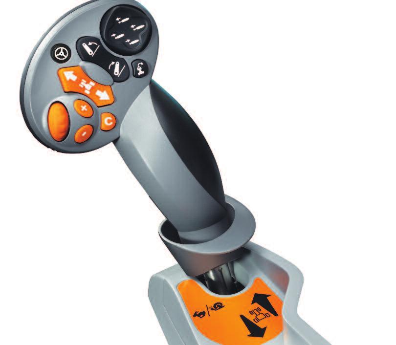 steering wheel. GET A GRIP ON VITAL TRACTOR CONTROLS Imagine being able to control eight different tractor functions from a single joystick.