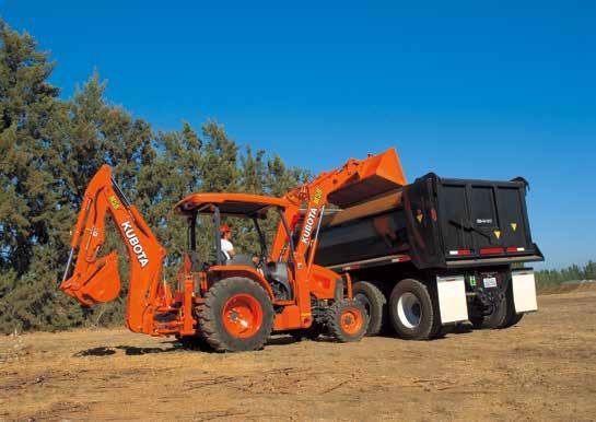 tractor/loader/backhoes, Kubota offers a wide range of