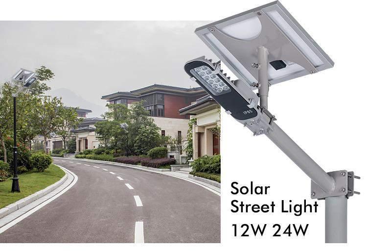 Solar Light Lamp Integrated Street Light LED integrated Solar street light mainly composed of LED light, solar panel, lithium battery and controller.