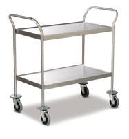 Service & Equipment DB0030 - Classic Multi Purpose Trolley Stainless steel construction 2 x Shelves Easy clean