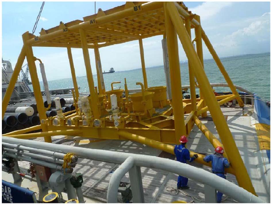 production volume Short field life to justify the CAPEX Three step-out pre-drilled subsea