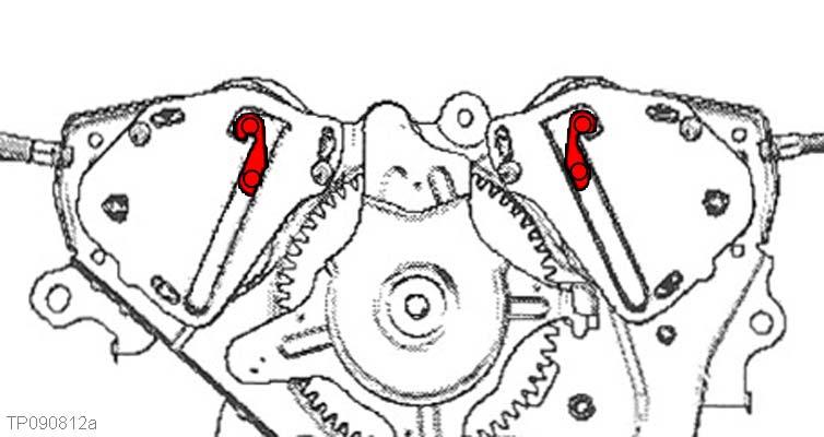 Tension pulleys in park position 6. Confirm both tension pulleys (j-hooks) are in the park position. Figure 3 7. Install the motor onto the cable assembly. Torque the motor mounting bolts to: 3.8-4.