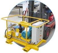 Mounted on Plant or Machinery DS SERIES This versatile range of diesel, skid mounted Commando washers can be moved with a forklift, has an integral water tank and can be