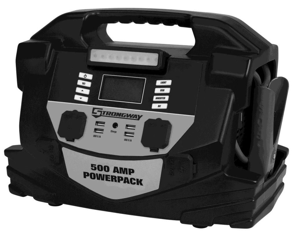 500 Amp Powerpack Owner s Manual WARNING: Read carefully and understand all ASSEMBLY AND OPERATION INSTRUCTIONS before operating.