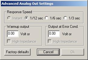 The analog output by default is programmed to output between 0V at 7.35 AFR to 5.0V at 22.39 AFR. 4.1.