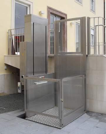 Vertical platform lifts ALPIN ALPIN Stainless steel execution as an option The vertical platformlift for lifting heights up to 4000mm The Alpin Z300 vertical platform lift is an economic and