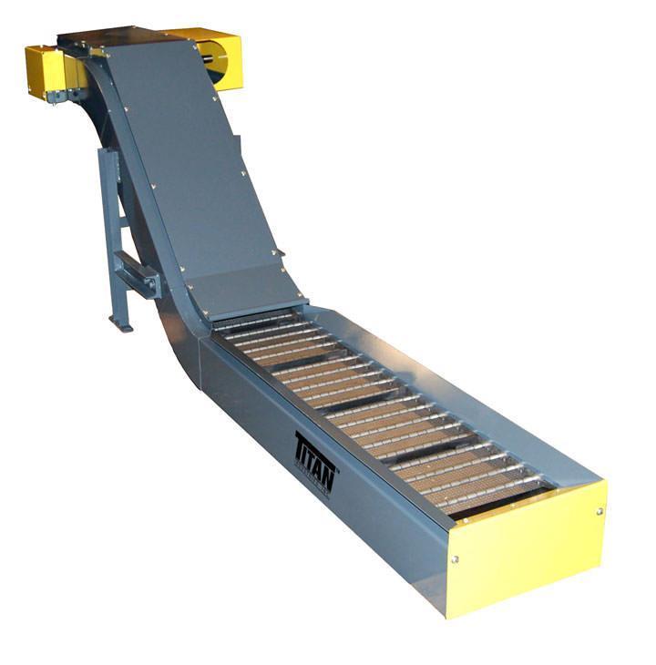 CHIP CONVEYOR Model 620-2 1/2" Pitch Hinged Steel Belt Conveyor Specifications: Note: Chip Conveyor ordered to fit your pit specifications.