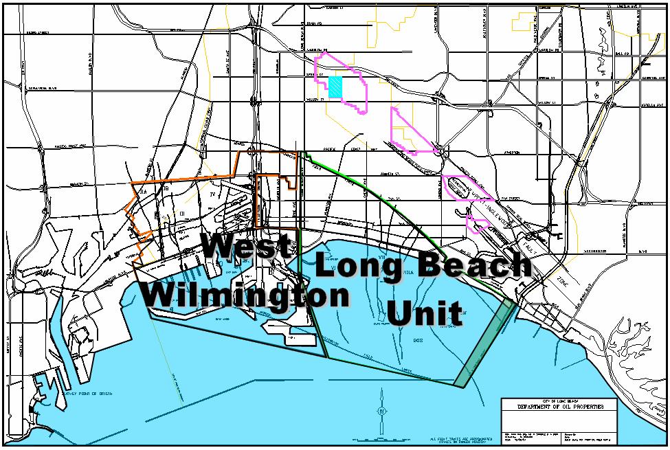 2.0 BACKGROUND The Wilmington Oil Field is the third largest in the contiguous United States. Thirteen miles long and three miles wide, the field extends from onshore San Pedro to offshore Seal Beach.