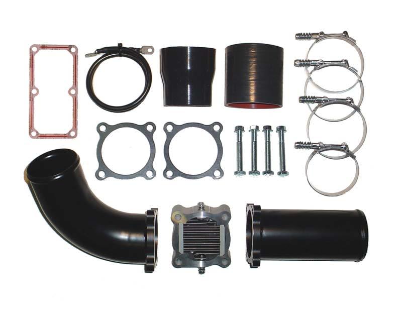 Arctic-Heat Grid Heater Kit Contents Qty Item Description 1 3.50 Arctic Heat Boost Tube 1 Grid Heater 2 Grid Heater Gaskets 4 M10 x 80mm Plated Bolts with Nuts 3 3.5 Clamp 1 3.0 Clamp 1 3.