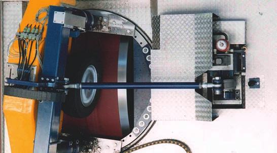 Motorcycle Tyre Test Rig determination of force transmission behaviour tyre wear behaviour max.