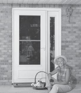LARSON Storm Doors VENTILATING Life-Core Multi-Vent DuraTech surface over solid wood core provides age and weather resistance Heavy-duty weatherstripping One adjustable-speed closer in matching